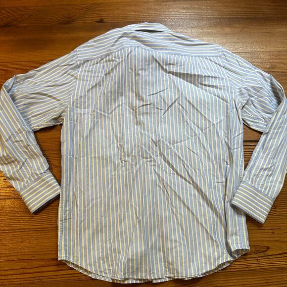 Banana Republic light blue striped long sleeve button up collar shirt SIZE S - Picture 4 of 4